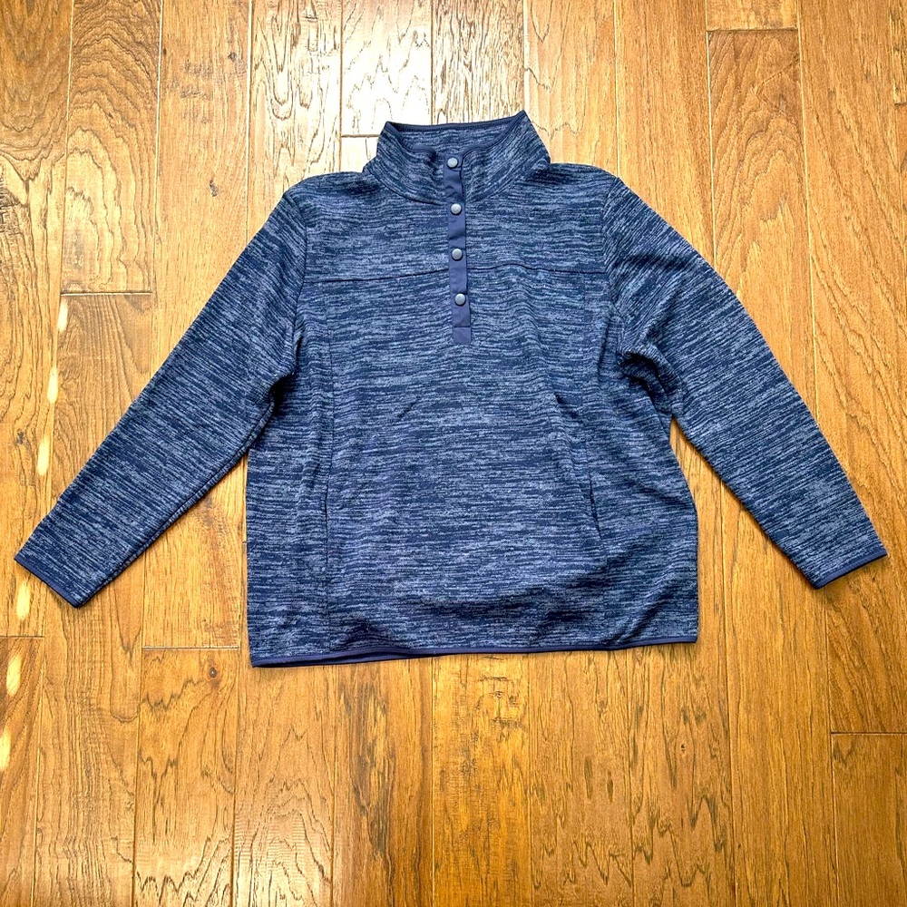 Women’s Navy quarter button pullover size XXL